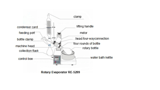 Detail of rotary evaporator