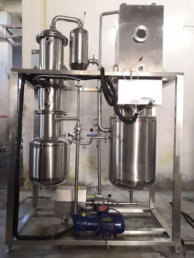 Application of falling film evaporator