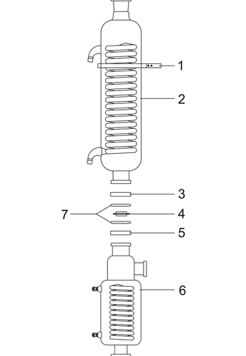 Auxiliary condenser and main condenser installation drawing