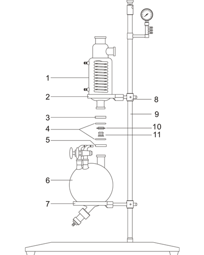 Receiving flask installation drawing