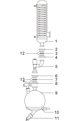 Receiving flask installation drawing