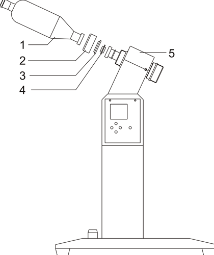 Three-way flask installation drawing