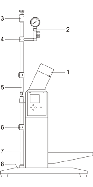 Upright pipe installation drawing