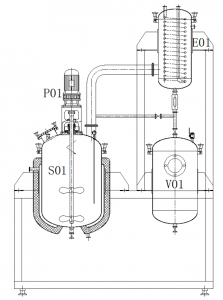 Structure diagram of stainless steel decarboxylation reactor