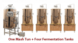 Mash Tun+Fermentation Tanks